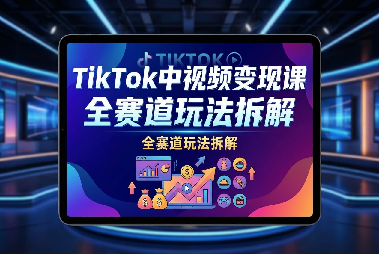 TikTok中视频变现课