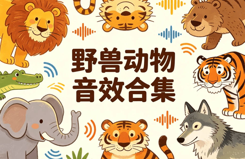 上千款真实野兽动物音效合集，打造你的专属自然听觉沉浸素材库