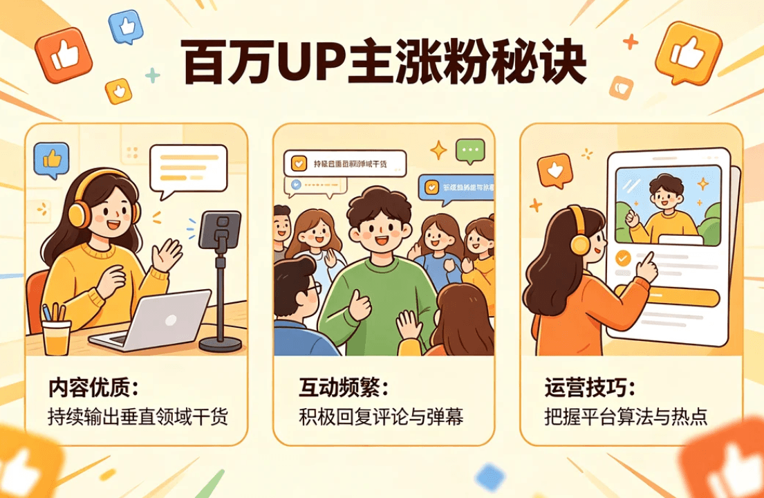 涨粉秘诀